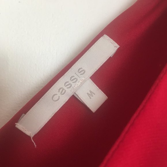 CASSIS LRD Little Red Dress sleeveless fit and flare knee length reversible M - Picture 7 of 8